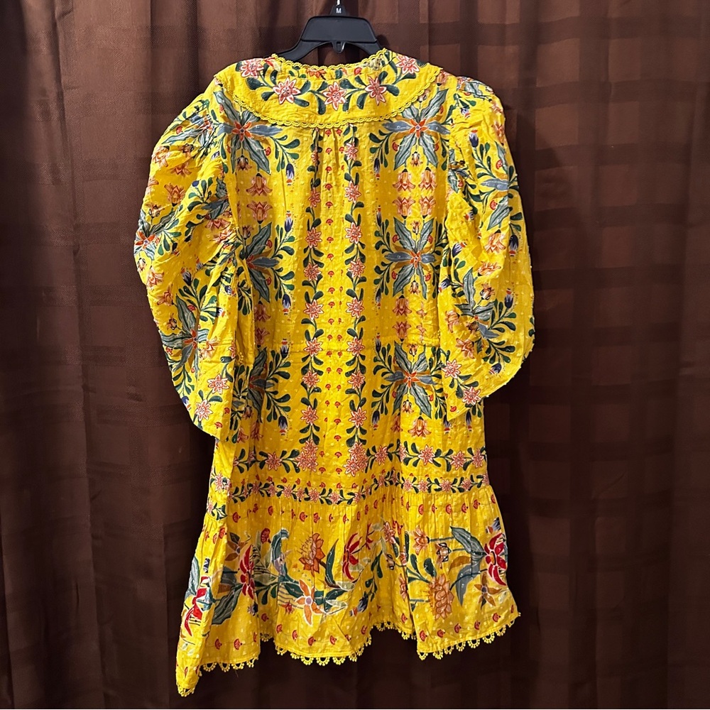 NWT Farm Rio Delicate Flowers Cotton Mini Dress reg $225 size XL - Picture 13 of 13